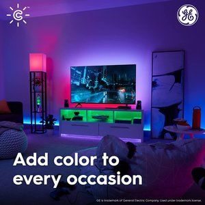 GE CYNC Smart LED A19 Light Color Bulbs, Alexa and Google Home, Pack of 2 New